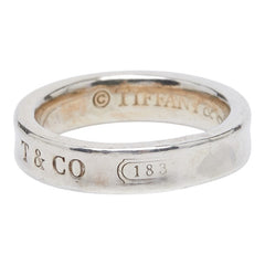 ティファニー 1837 ナロー リング 指輪 SV925 シルバー レディース TIFFANY&Co. 中古