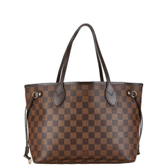 ルイ ヴィトン ダミエ ネヴァーフルPM ハンドバッグ トートバッグ N41359 ブラウン PVC レザー レディース LOUIS VUITTON 中古