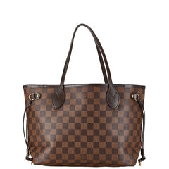 ルイ ヴィトン ダミエ ネヴァーフルPM ハンドバッグ トートバッグ N41359 ブラウン PVC レザー レディース LOUIS VUITTON 中古