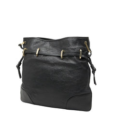 グッチ ホースビット1955 ショルダーバッグ ドローストリング 602089 ブラック レザー レディース GUCCI 【中古】