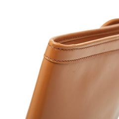 エルメス ジジェPM クラッチバッグ セカンドバッグ ゴールド ブラウン レザー レディース HERMES 【中古】