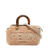 フェンディ バイザウェイ ミニ ハンドバッグ ショルダーバッグ 2WAY 8BS067 ピンク ボア レディース FENDI 【中古】