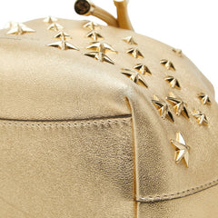 ジミーチュウ スタースタッズ ボンボン バケットS ハンドバッグ ショルダーバッグ 2WAY ゴールド レザー レディース JIMMY CHOO 中古