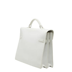 エルメス ケリーデペッシュ34 ハンドバッグ ビジネスバッグ ホワイト ヴォーエプソン メンズ HERMES 【中古】