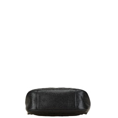シャネル マトラッセ ココマーク チェーン ショルダーバッグ ブラック キャビアスキン レディース CHANEL 中古