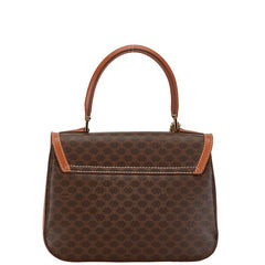 セリーヌ マカダム ハンドバッグ ショルダーバッグ 2WAY ブラウン PVC レザー レディース CELINE 中古