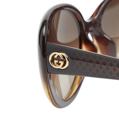 グッチ インターロッキングG サングラス GG 3594/K/S ブラウン プラスチック レディース GUCCI 【中古】