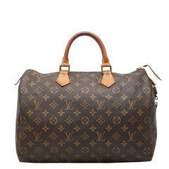 ルイ ヴィトン モノグラム スピーディー35 ハンドバッグ ボストンバッグ M41524 ブラウン PVC レザー レディース LOUIS VUITTON 【中古】