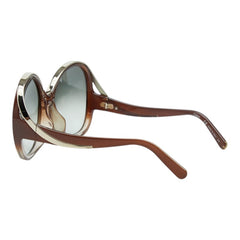 クロエ サングラス CE722SA ブラウン ゴールド プラスチック レディース Chloe 【中古】