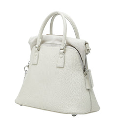 マルタンマルジェラ 5AC ミニ ハンドバッグ ショルダーバッグ 2WAY ホワイト レザー レディース MARTIN MARGIELA 【中古】