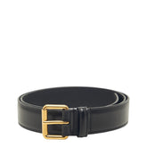 グッチ プレーンベルト サイズ85 34 ブラック ゴールド カーフ メンズ GUCCI 中古