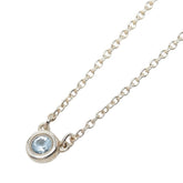ティファニー バイ ザ ヤード アクアマリン ペンダント ネックレス アクアマリン SV925 シルバー レディース TIFFANY&Co. 中古