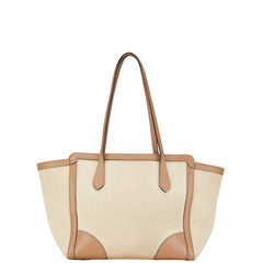 グッチ トートバッグ 354408 ベージュ ブラウン キャンバス レザー レディース GUCCI 【中古】