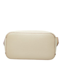 バリー キッセン スモール ハンドバッグ ショルダーバッグ 2WAY アイボリー ボルドー レザー レディース BALLY 【中古】