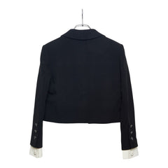 シャネル ココボタン セットアップ スーツ ジャケット スカート ブラック シルク レディース CHANEL 【中古】
