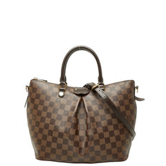 ルイ ヴィトン ダミエ シエナ MM ハンドバッグ ショルダーバッグ 2WAY N41546 ブラウン PVC レザー レディース LOUIS VUITTON 【中古】