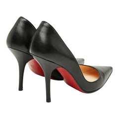 クリスチャンルブタン - ポインテッドトゥ パンプス サイズ36 1/2 ブラック パテントレザー レディース Christian Louboutin 【中古】