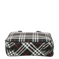 バーバリー ノバチェック ハンドバッグ ブラック ナイロン レディース BURBERRY 【中古】