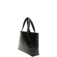 プラダ ロゴ トートバッグ ハンドバッグ ブラック レザー レディース PRADA 【中古】