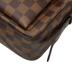 ルイ ヴィトン ダミエ ラヴェッロPM 斜め掛け ショルダーバッグ N60007 ブラウン PVC レザー レディース LOUIS VUITTON 【中古】