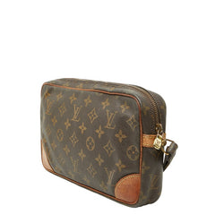 ルイ ヴィトン モノグラム マルリードラゴンヌGM セカンドバッグ M51825 ブラウン PVC レザー メンズ LOUIS VUITTON 【中古】