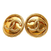 シャネル ココマーク ヴィンテージ イヤリング ゴールド メッキ レディース CHANEL 【中古】