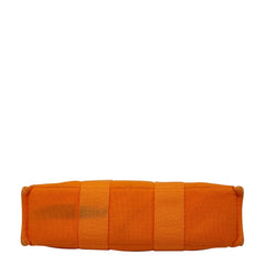 エルメス フールトゥ トートPM ハンドバッグ オレンジ キャンバス レディース HERMES 【中古】