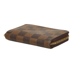 ルイ ヴィトン ダミエ ジッピーコインパース コインケース カードケース M63070 ブラウン PVC レディース LOUIS VUITTON 【中古】