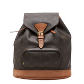 ルイ ヴィトン モノグラム モンスリMM リュック バックパック M51136 ブラウン PVC レザー レディース LOUIS VUITTON 【中古】