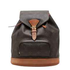 ルイ ヴィトン モノグラム モンスリMM リュック バックパック M51136 ブラウン PVC レザー レディース LOUIS VUITTON 【中古】