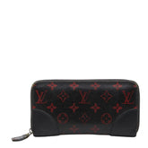 ルイ ヴィトン モノグラム ルージュ ジッピーウォレット 長財布 M60974 ブラック レッド PVC レザー レディース LOUIS VUITTON 【中古】