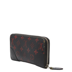 ルイ ヴィトン モノグラム ルージュ ジッピーウォレット 長財布 M60974 ブラック レッド PVC レザー レディース LOUIS VUITTON 【中古】