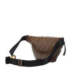 フェンディ × フィラ ズッカ ボディバッグ ウエストバッグ 8BM006 ブラウン マルチカラー PVC レディース FENDI 【中古】