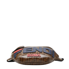 フェンディ × フィラ ズッカ ボディバッグ ウエストバッグ 8BM006 ブラウン マルチカラー PVC レディース FENDI 【中古】