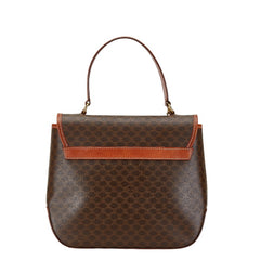 セリーヌ マカダム ハンドバッグ ショルダーバッグ 2WAY ブラウン PVC レザー レディース CELINE 中古