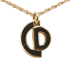 ディオール CDロゴ チェーン ネックレス ゴールド メッキ レディース Dior 【中古】