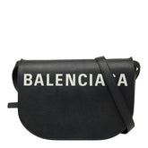 バレンシアガ ヴィル デイバッグ 斜め掛け ショルダーバッグ 542207 ネイビー ホワイト レザー レディース BALENCIAGA 【中古】