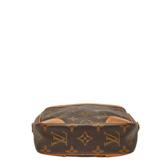 ルイ ヴィトン モノグラム ダヌーブ 斜め掛け ショルダーバッグ M45266 ブラウン PVC レザー レディース LOUIS VUITTON 【中古】