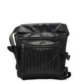 ボッテガヴェネタ イントレチャート ボディバッグ ウエストバッグ ブラック レザー レディース BOTTEGAVENETA 【中古】