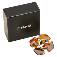 シャネル ヴィンテージ ココマーク ブローチ ゴールド メッキ プラスチック レディース CHANEL 中古