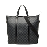 ルイ ヴィトン ダミエ グラフィット タダオ トートバック ショルダーバッグ 2WAY N51192 ブラック グレー PVC レザー メンズ LOUIS VUITTON 【中古】