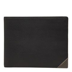 バーバリー 札入れ カードケース 二つ折り財布 ブラック レザー メンズ BURBERRY 【中古】