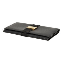 サルヴァトーレフェラガモ ヴァラ リザード型押し 長財布 ブラック レザー レディース Salvatore Ferragamo 【中古】