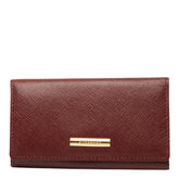 バーバリー ノバチェック 4連 キーケース ワインレッド ボルドー レザー レディース BURBERRY 【中古】