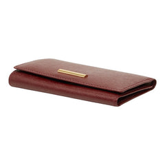 バーバリー ノバチェック 4連 キーケース ワインレッド ボルドー レザー レディース BURBERRY 【中古】