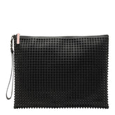 クリスチャンルブタン スパイクスタッズ クラッチバッグ ブラック レザー レディース Christian Louboutin 【中古】