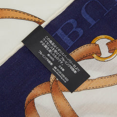 バーバリー ロゴ ベルト モチーフ スカーフ ホワイト マルチカラー コットン レディース BURBERRY 【中古】