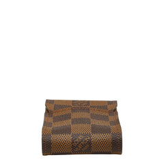 ルイ ヴィトン ダミエ エテュイ シガレット タバコケース シガレットケース N63024 ブラウン PVC レザー レディース LOUIS VUITTON 【中古】