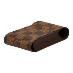 ルイ ヴィトン ダミエ エテュイ シガレット タバコケース シガレットケース N63024 ブラウン PVC レザー レディース LOUIS VUITTON 【中古】