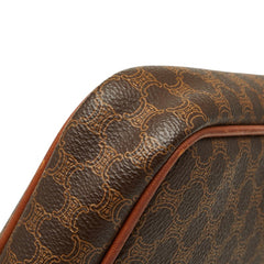 セリーヌ マカダム クラッチバッグ セカンドバッグ ブラウン PVC レザー レディース CELINE 【中古】